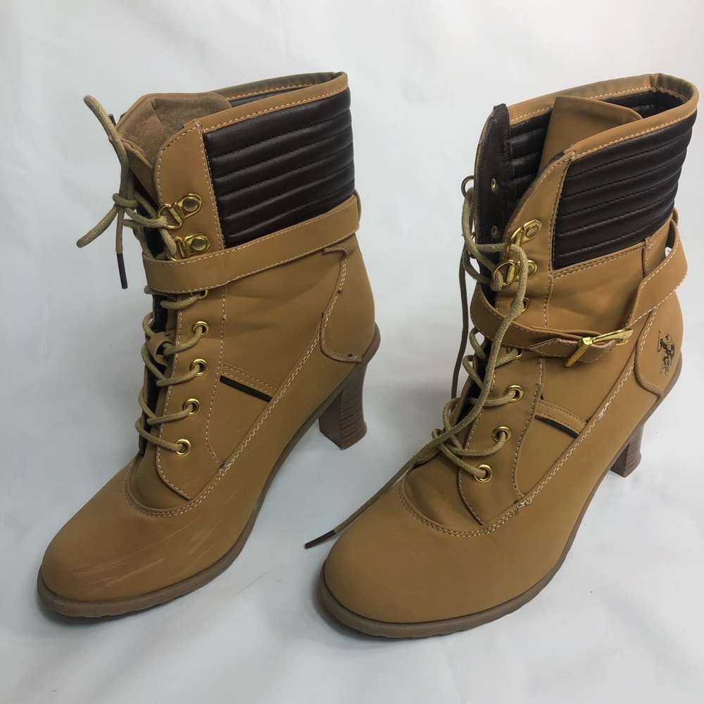 Polo Suede  Boots Camel  Size  8